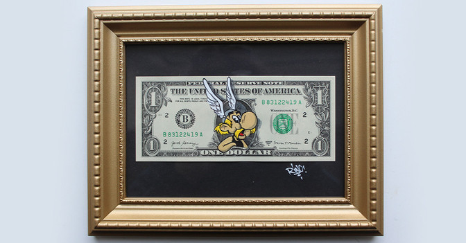 Dollar Kunstwerk Asterix   Dollar Kunstwerk Asterix