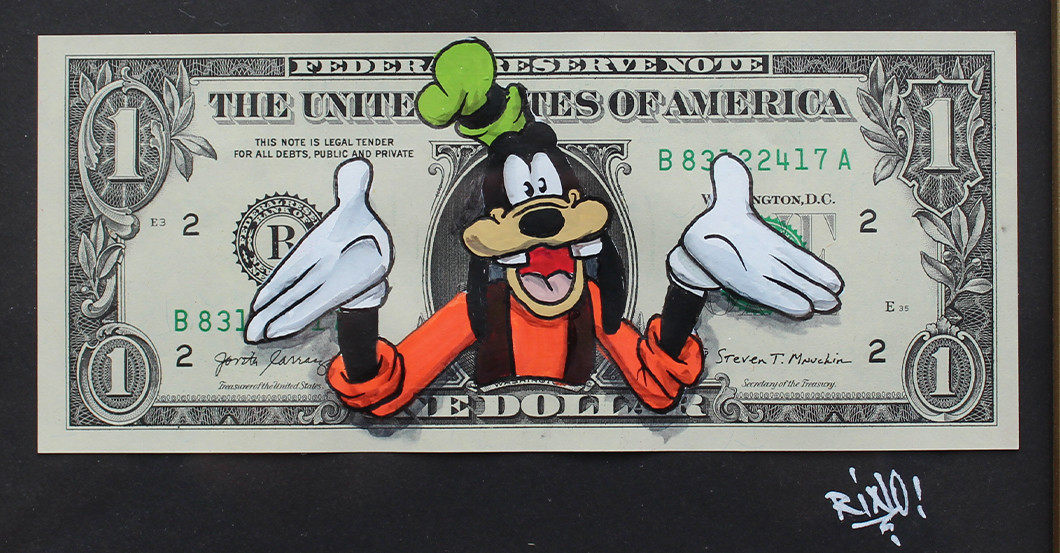  Dollar Kunstwerk Goofy 