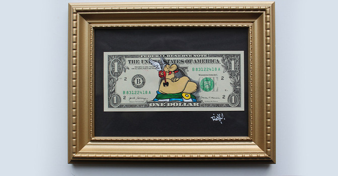 Dollar Kunstwerk Obelix   Dollar Kunstwerk Obelix