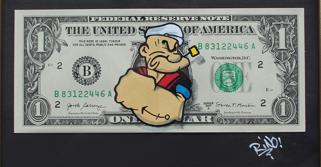Dollar Kunstwerk Popeye   Dollar Kunstwerk Popeye