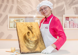  Goldene Nougat Henne 