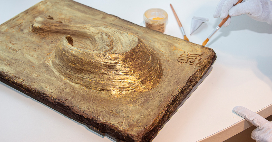 Goldene Nougat Henne   Goldene Nougat Henne