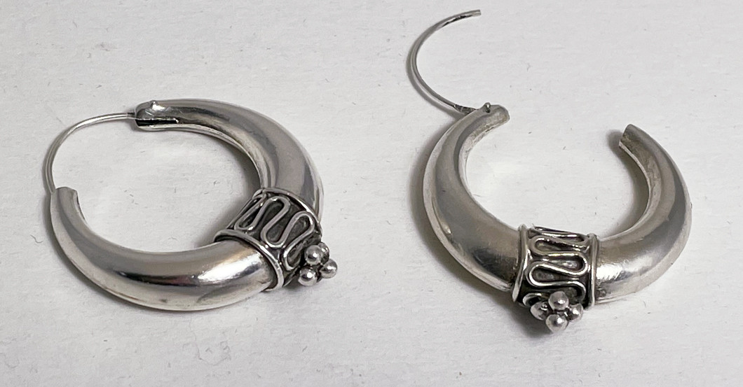 Kreolen Ohrringe silber   Kreolen Ohrringe silber