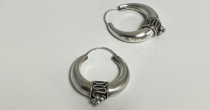 Kreolen Ohrringe silber   Kreolen Ohrringe silber