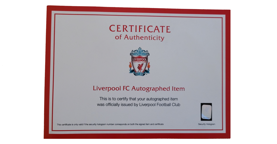  Liverpool Trikot signiert 