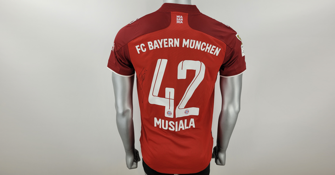  Musiala matchworn Trikot 
