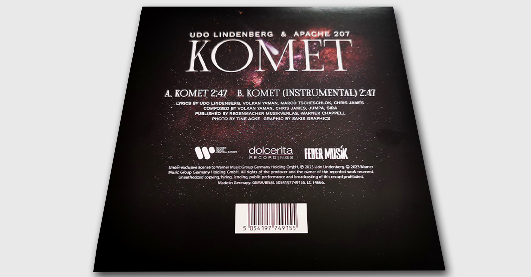  WH Komet Vinyl signiert 