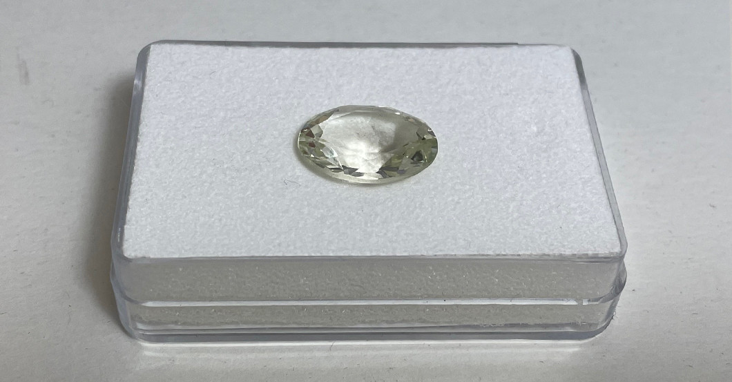 Weißer Topas oval   Weißer Topas oval