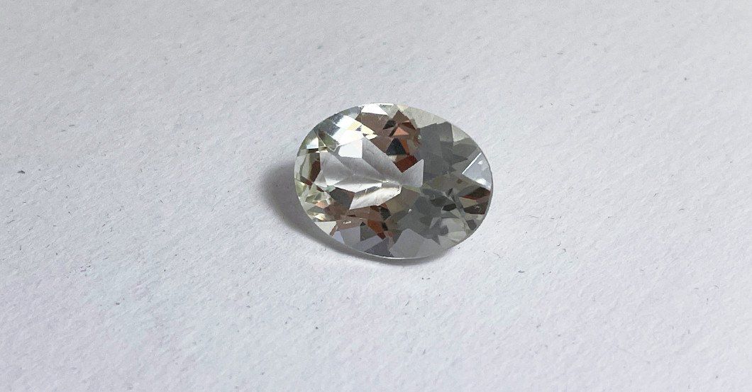 Weißer Topas oval   Weißer Topas oval