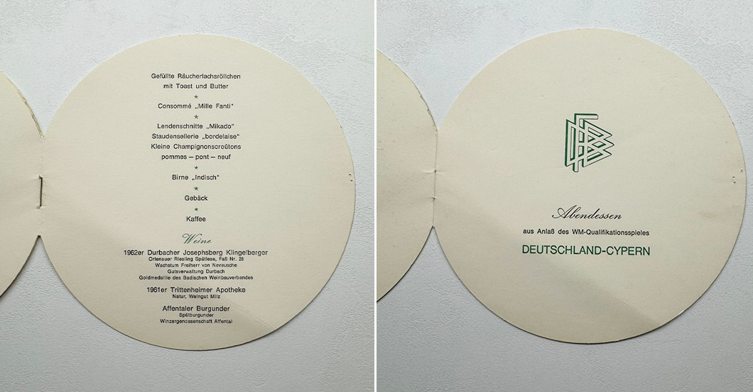  Abendessenkarte April1965 