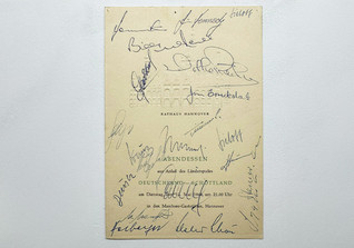  Abendessenkarte Mai 1964 