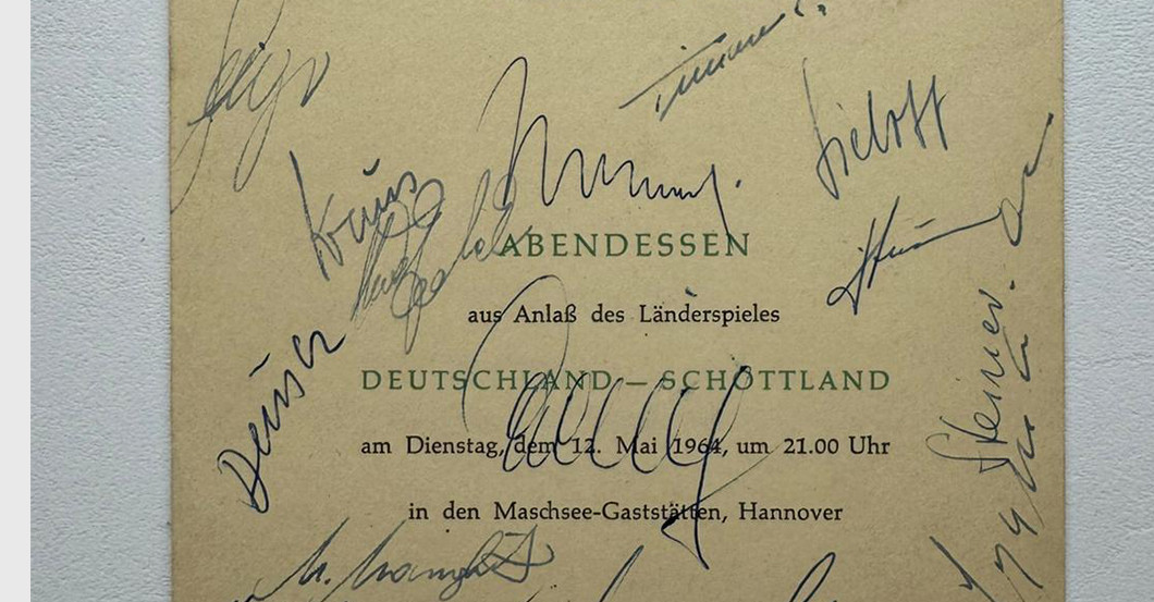  Abendessenkarte Mai 1964 