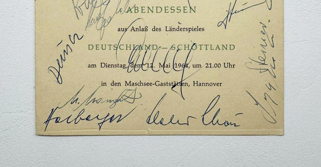  Abendessenkarte Mai 1964 