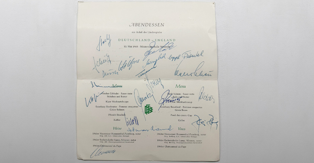  Abendessenkarte Mai 1965 