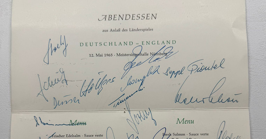  Abendessenkarte Mai 1965 