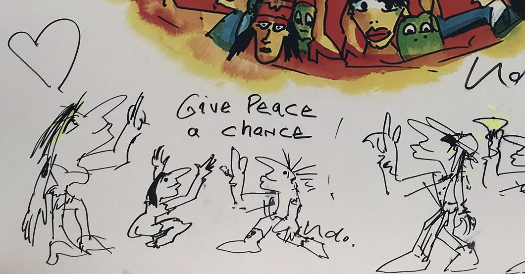 Acryldruck Udo Lindenberg   Acryldruck Udo Lindenberg