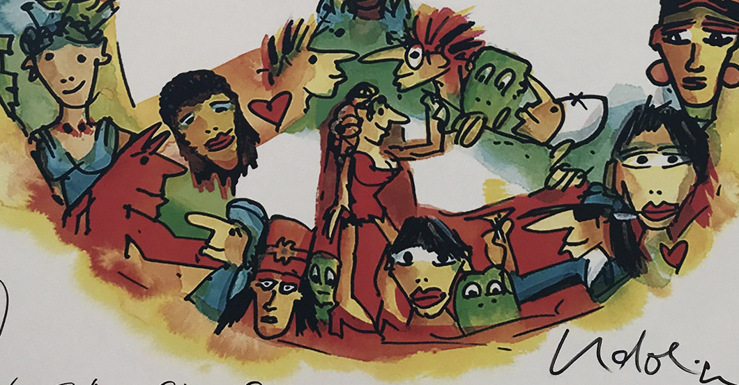 Acryldruck Udo Lindenberg   Acryldruck Udo Lindenberg