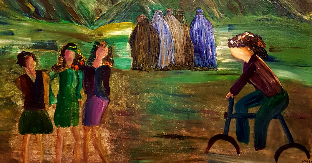 Afghanische Frau Ina Malo   Afghanische Frau Ina Malo