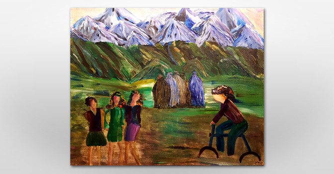 Afghanische Frau Ina Malo   Afghanische Frau Ina Malo