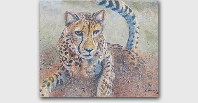  AGA Gemälde Gepard 