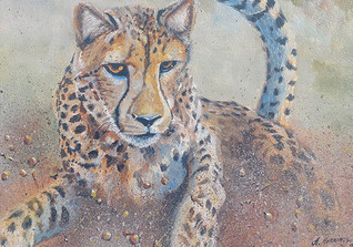  AGA Gepard Gemälde  