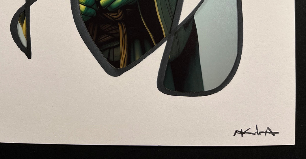 AKIRA Kunstwerk Yoda   AKIRA Kunstwerk Yoda