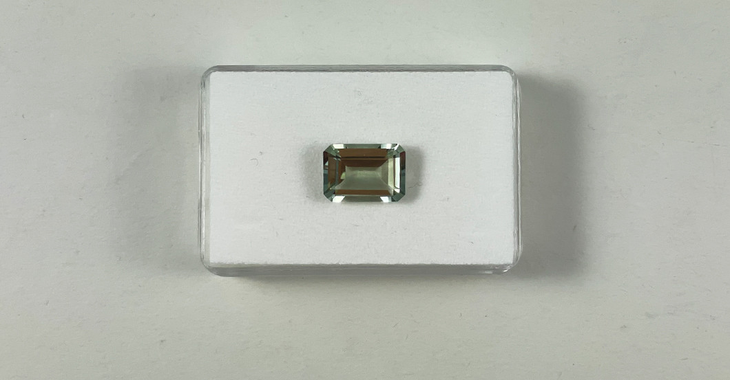 Amethyst Oktagon grün   Amethyst Oktagon grün