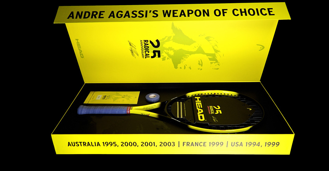  Andre Agassi Schläger Box 