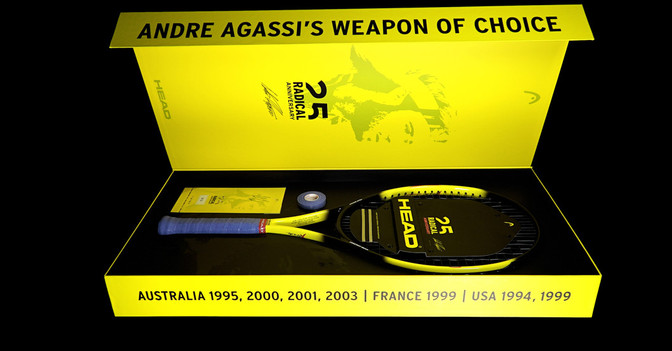  Andre Agassi Schläger Box 