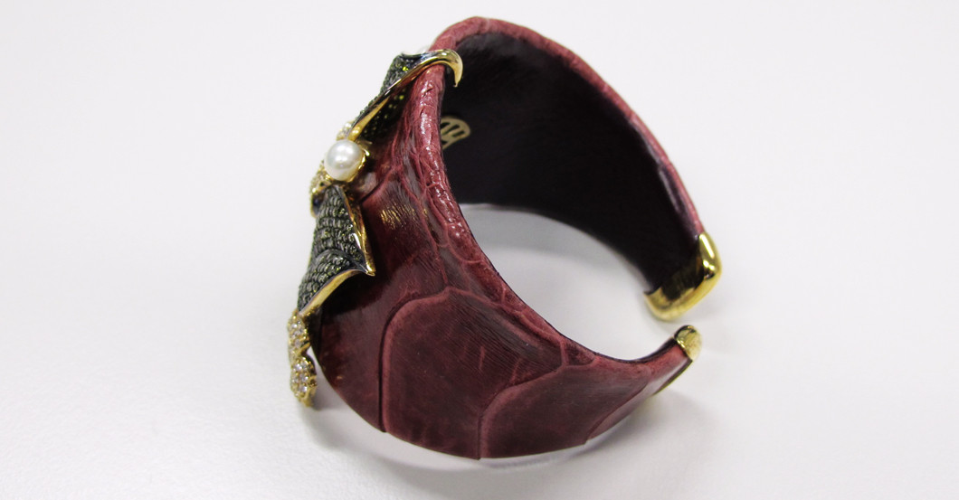 Armreif Blüte und Blatt   Armreif Blüte und Blatt