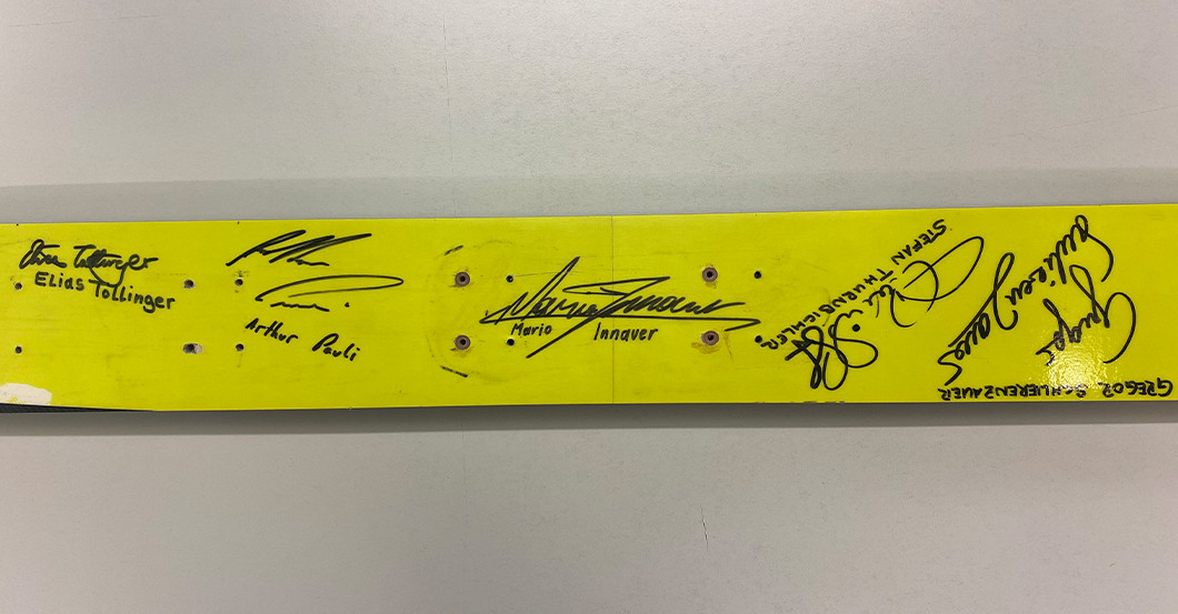 AT Fischer Ski signiert   AT Fischer Ski signiert