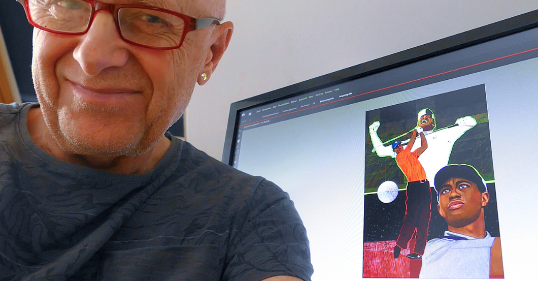 AT Tiger Woods Kunstwerk   AT Tiger Woods Kunstwerk