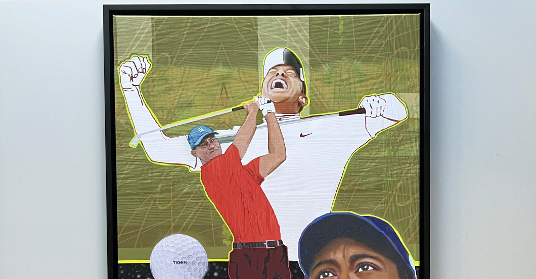 AT Tiger Woods Kunstwerk   AT Tiger Woods Kunstwerk