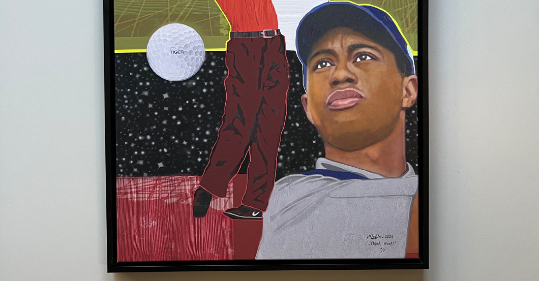 AT Tiger Woods Kunstwerk   AT Tiger Woods Kunstwerk