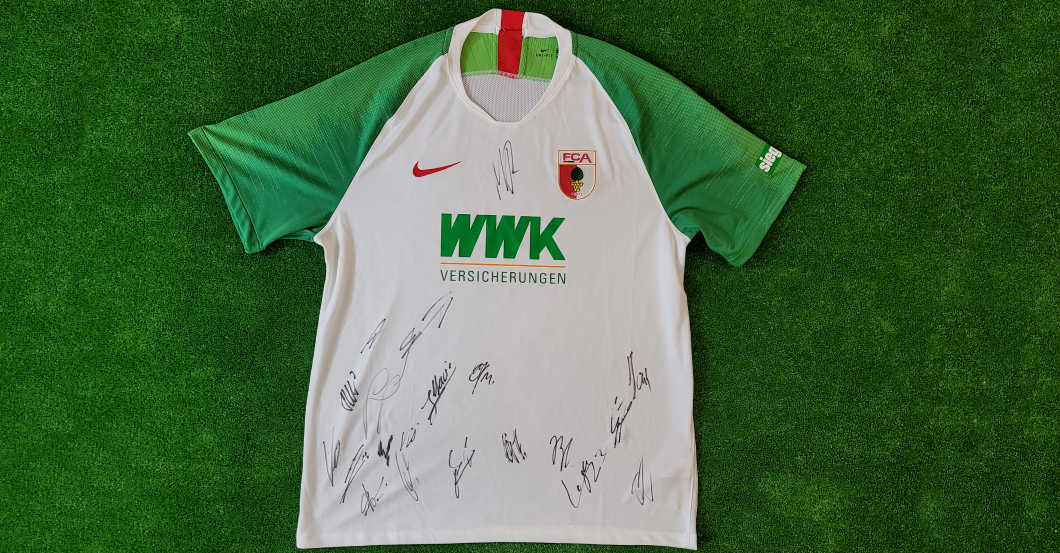  Augsburg Trikot teamsign 