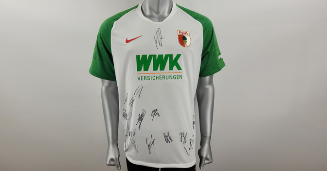  Augsburg Trikot teamsign 