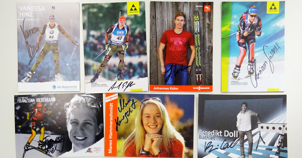 Autogramme Biathleten   Autogramme Biathleten