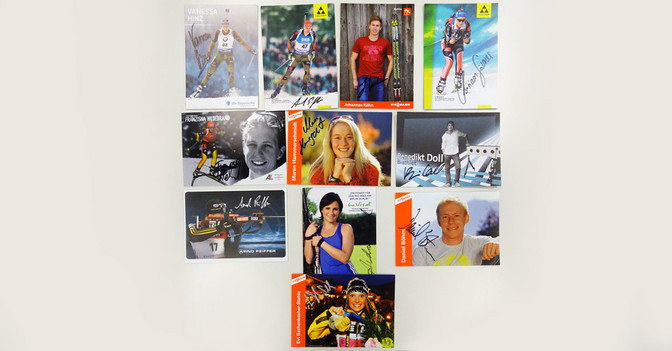 Autogramme Biathleten   Autogramme Biathleten