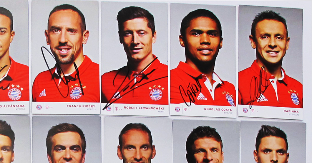 FC Bayern München Original Autogrammkarten Satz 2020/21 NEU!!! 36 Stück 