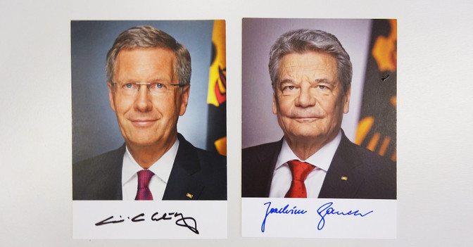  Autogramme Präsidenten 