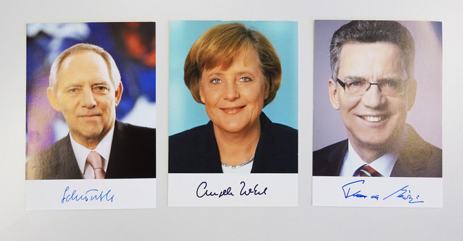  Autogrammkarten CDU 