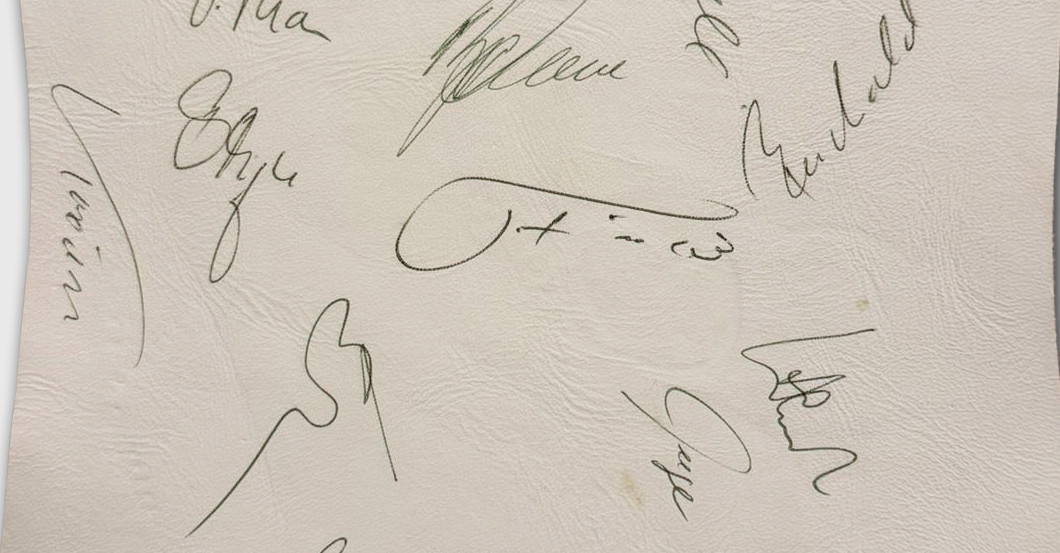 Autogrammleder weiß   Autogrammleder weiß