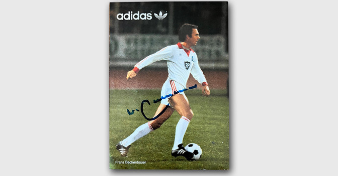 Beckenbauer Signatur 1982   Beckenbauer Signatur 1982