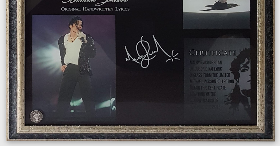  Billie Jean Glaskunstwerk  