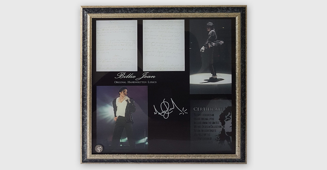  Billie Jean Glaskunstwerk  