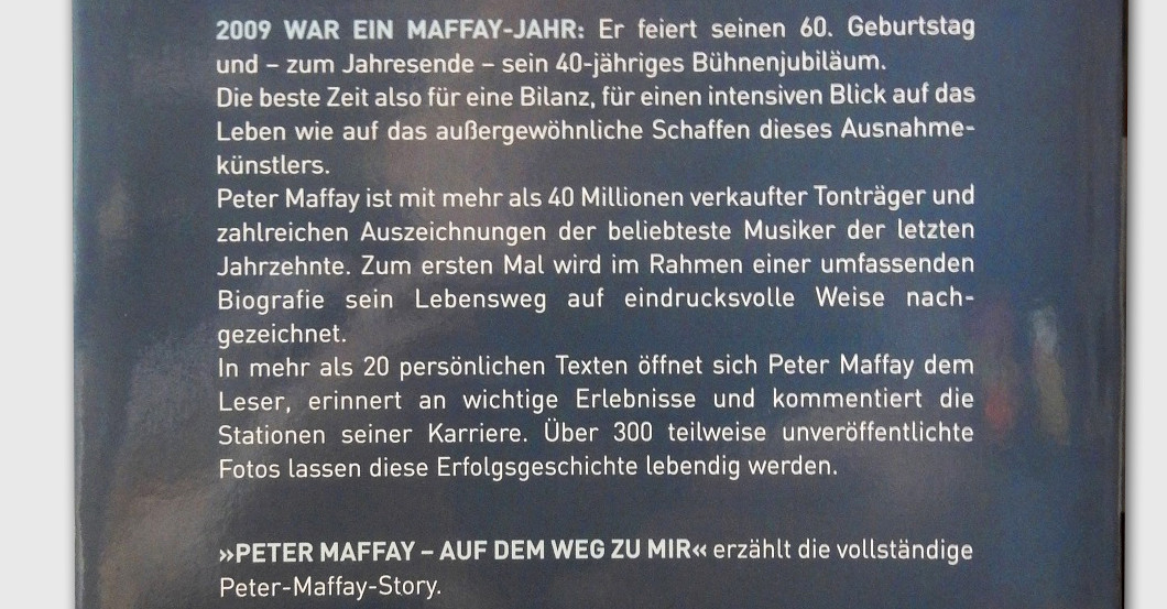 Biografie Peter Maffay   Biografie Peter Maffay