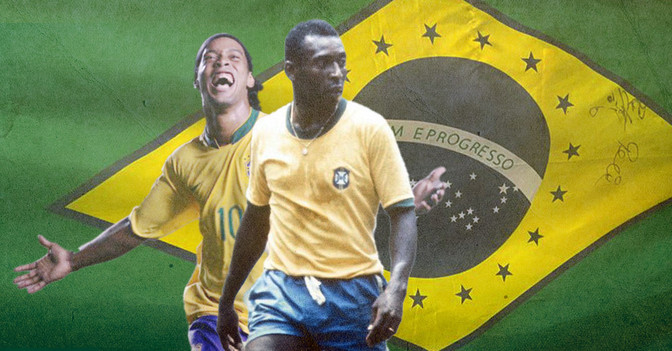 Brasilien Flagge Pele   Brasilien Flagge Pele