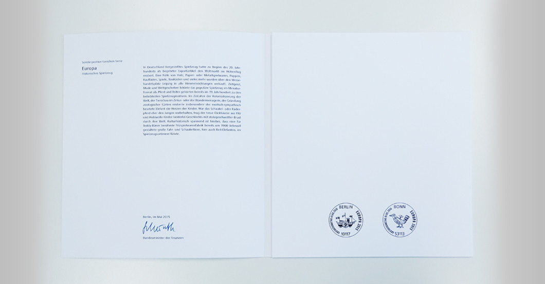  Briefmarke Spielzeug 