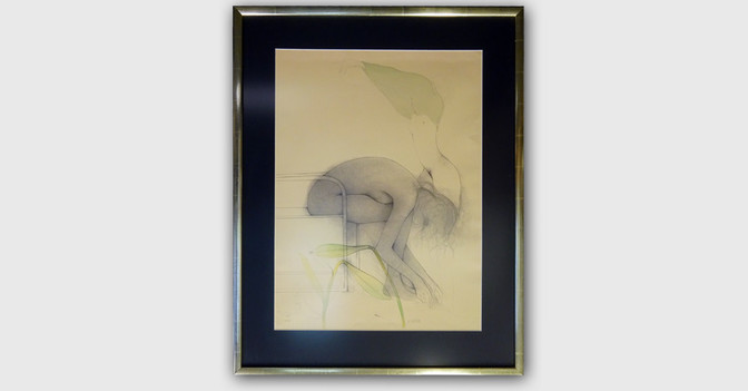   Bruni gebückte Frau 