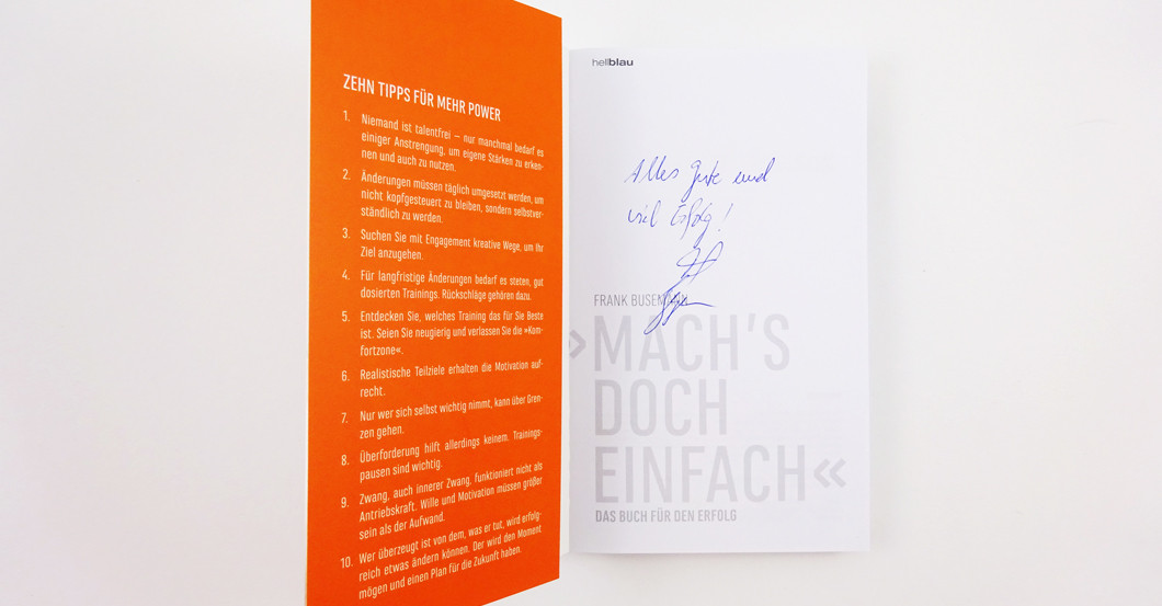 Buch Frank Busemann   Buch Frank Busemann